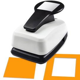 Perforadora cuadrada de 1.5 pulgadas, perforadora de papel cuadrada para manualidades de papel, perforadora de recortes, perforadora de forma cuadrada