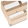 SPONGEBB Chicken Laying Nest 2 Compartments 24.8"X15.7"X17.7" Solid Pine Wood