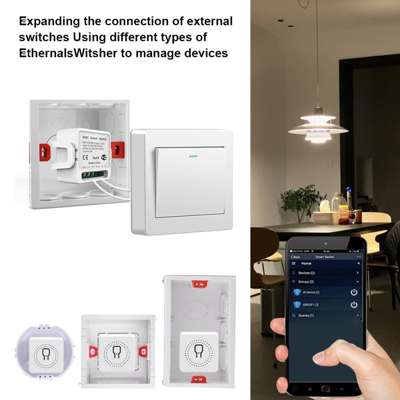 Mengshen Smart Relay WiFi Switch 3 Channel Home Smart Automation