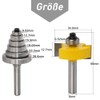 Mesee 8 mm Shank Rabbeting Bit Set, Rabbet Router, T-Groove
