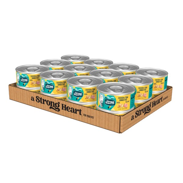 A Strong Heart Canned Wet Cat Food, Chicken & Tuna