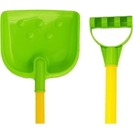 Kid's Snow Shovel - Measures 25.75" x 8.66" - Great for The Snow, The Beach, and Other Outdoor Activities! (1 Pack Green)