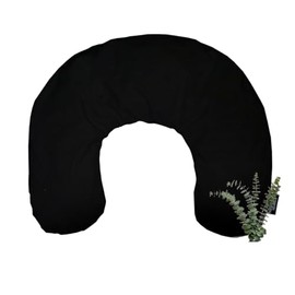 Mother Earth Pillows Extra Large Triggerpoint Pillow for Neck and Shoulders (Black - Breathe Herbal Blend)