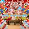 Carnival Birthday Party Decorations, Includes Circus Happy Birthday Banner, Circus