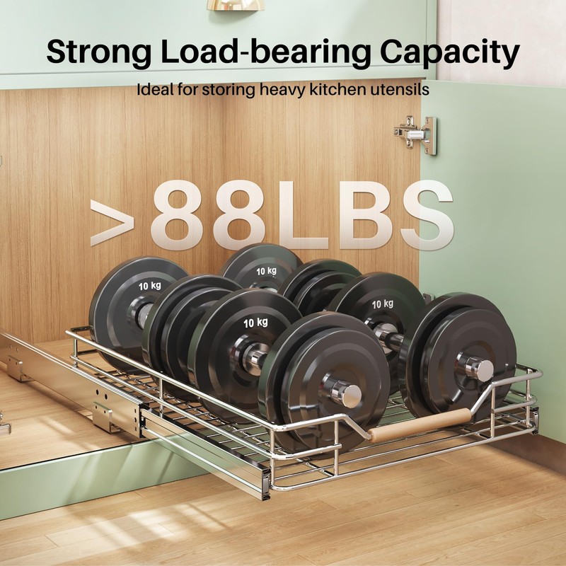 Pull out Cabinet Organizer, Heavy Duty Sliding Drawers for Cabinets,
