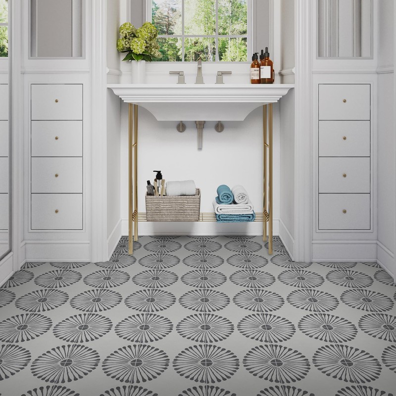 INNO STICKERS 16-Sheet Peel and Stick Floor and Wall Tile,
