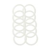 10 Pcs QiiMii White Silicon Tri clamp Gasket for Tri