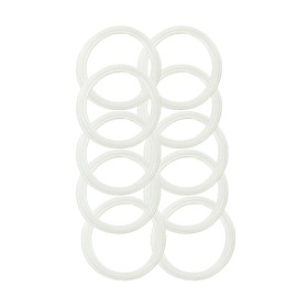 10 Pcs QiiMii White Silicon Tri clamp Gasket for Tri Clover Fittings 4"（4 INCH)