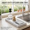 HvOvMvE Bathroom Tray - Large 12" Silicone Bathroom Counter Tray