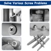 5Pcs Screw Extractor Set-Easy Out Bolt Remover Tool for Damaged