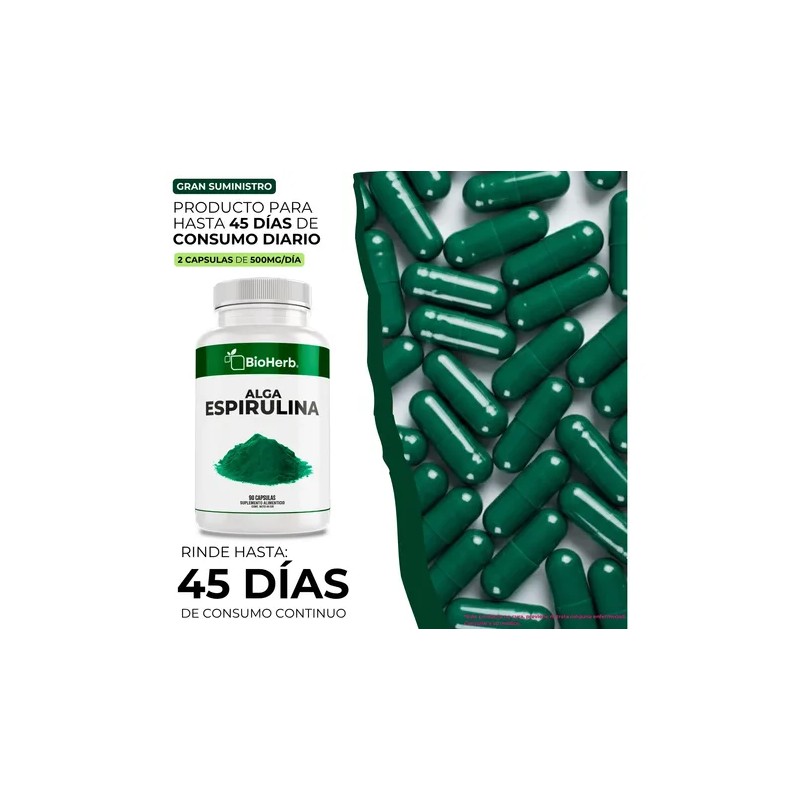 Alga Espirulina 100 Pura Rica En Nutrientes Y Antioxidantes