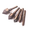 5x HSS Woodworking Chamfer Drilling Tool Countersink Drill Bits Cut