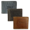 Bag Street Men's Wallet, Rustic cowhide leather, 5453 - Brown