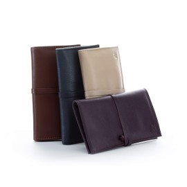 GERMANIKURE 5pc Manicure Set with Mustache Scissors in Black Leather Case - Made in Germany, FINOX Stainless Steel Tools – Professional Mens Grooming Kit