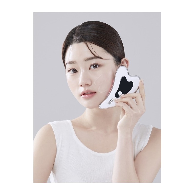 Heart-shaped meridian gua sha lifting facial massager / 하트형 경락