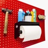 Pegboard Paper Towel Holder with Shelf, Peg Board Accessory Kit