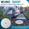 Wuno Shop 7 Inch Cleanout Cover Plate, Round Cleanout Plug