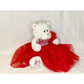 Kinnex Collections by Amanda 20" Quince Anos Quinceanera Last Doll Teddy Bear with Dress (Centerpiece) B16631-14 (Red)