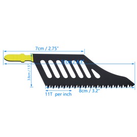 10Pcs 11 TPI Flush Cutting Jigsaw Blade T Shank Jigsaw Blades 112mmx38mmx1.2mm Compatible with Dewalt Compatible with Bosch