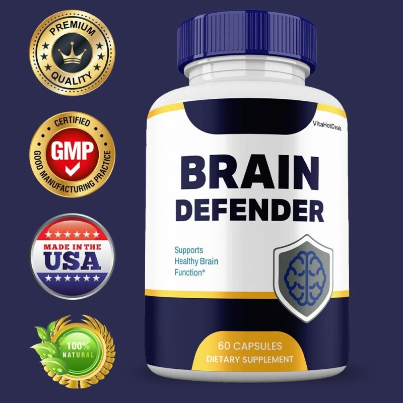 Brain Defender Capsules, Maximum Strength Pills Cognitive and Brain (3