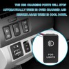 SYudwen LED Fog Light Symbol Push Button Switch White Backlight