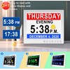 MASSII 8 Inch Extra Large Upgraded Dementia Clock 19 Alarms