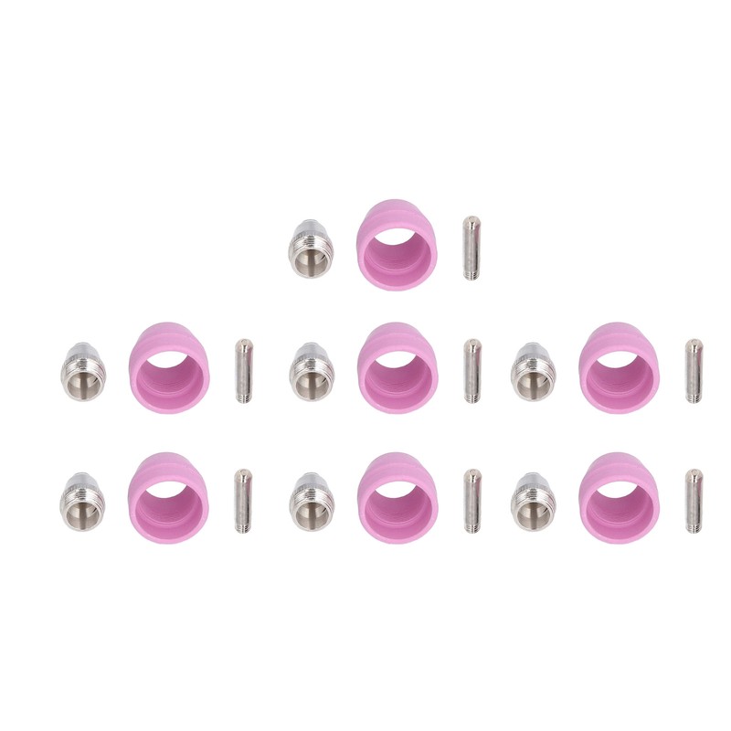 21Pcs/Set Plasma Cutter Torch Consumables Electrode Nozzle Cups Kit for
