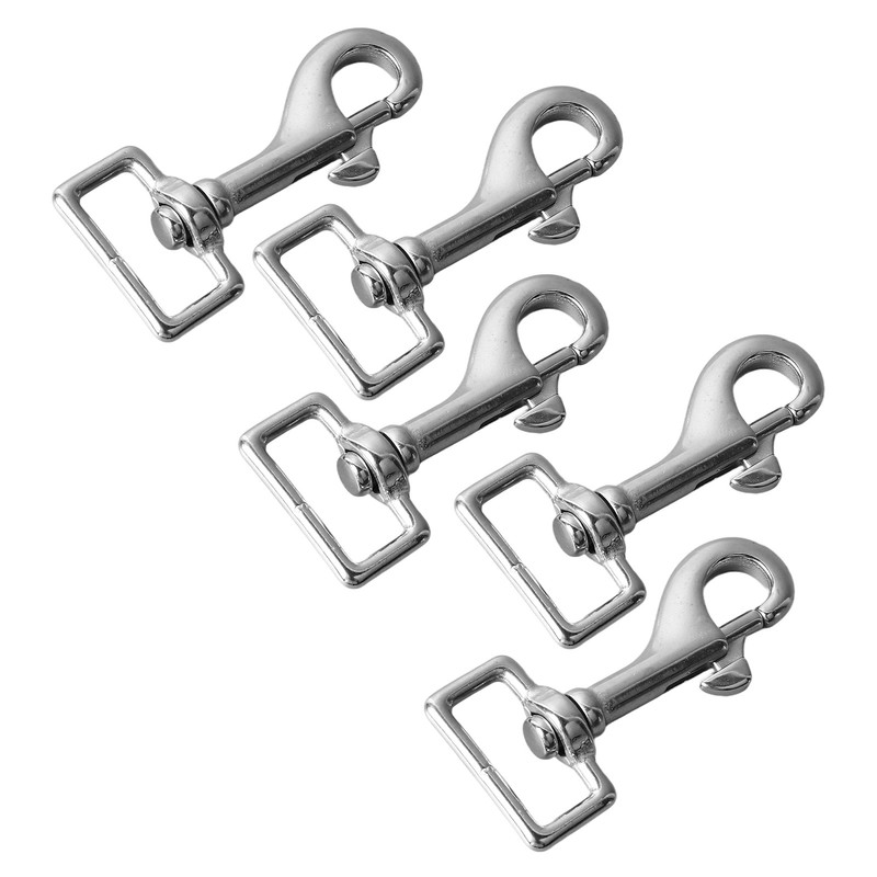 5PCS 27mm Square Tail Snap Hooks 360 Degree Rotating Hook
