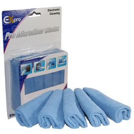Ex-Pro® - Pack of 5 - Optical Microfibre SCREEN/LENS Cleaning Cloth - Suitable for Plasma, LCD, TFT, Camera Lens, Tablet, Samrtphones etc.