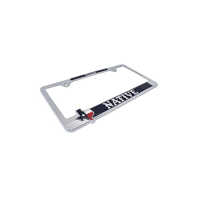 Texas Native Metal License Plate Frame