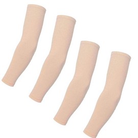 JJAKCITE Arm Cover, Cold Sensation, UV Gloves, Solid Color, Sweat Absorbent, Quick Drying, Anti-Slip, UPF50+ UV Protection, Sunscreen Cover, 4 Pieces, 2 Set, UV Protection, Sports, Climbing, Outdoor