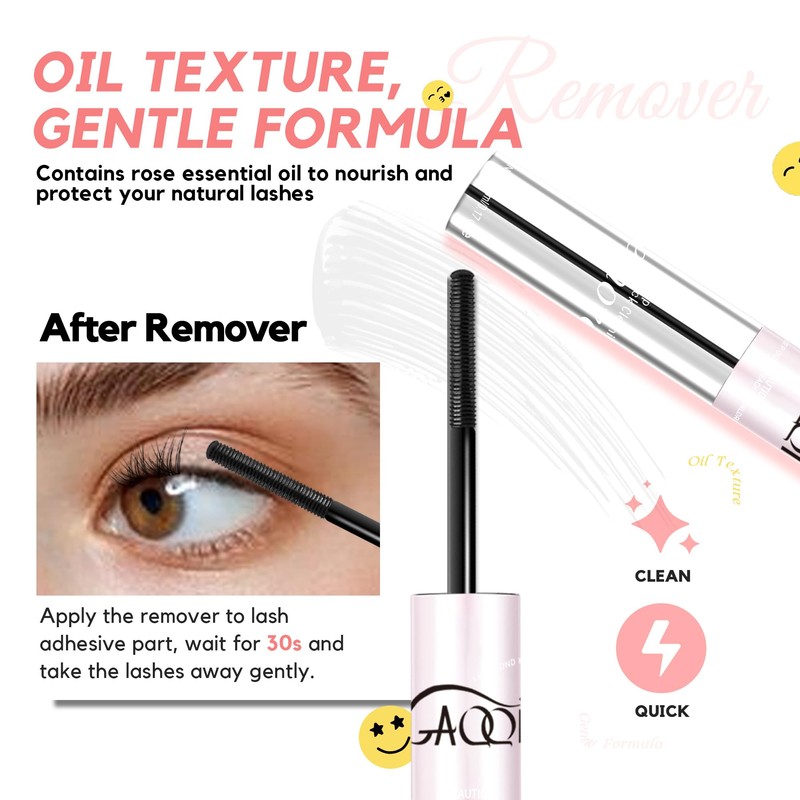 GAQQI Lash Bond and Remover 2 in 1, Waterproof Lash
