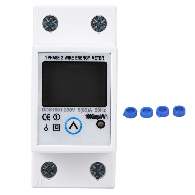 Single Phase Meter Accuracy Large Screen Multifunction Middle Button Reset