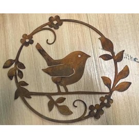 Thungeek Rusty Bird Wall Decor Wren Garden Decor Garden Wall Decor Wren Bird Lover Gift