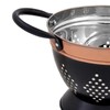 Premier Housewares 507370 Colander, Stainless Steel, Charcoal