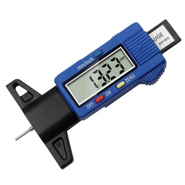 Tyre Tread Depth Gauge - 0-25.4mm/1Inch Portable Tread Depth Checker Tyre Depth Measure with LARGE LCD Display for Cars, Vans, Trucks
