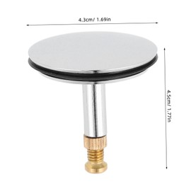 Operitacx 2pcs Manual Bathtub Drain Stopper Leak Plug for Wash Basin Tub Clog Design with Easy Manual Lift for Efficient Water Control