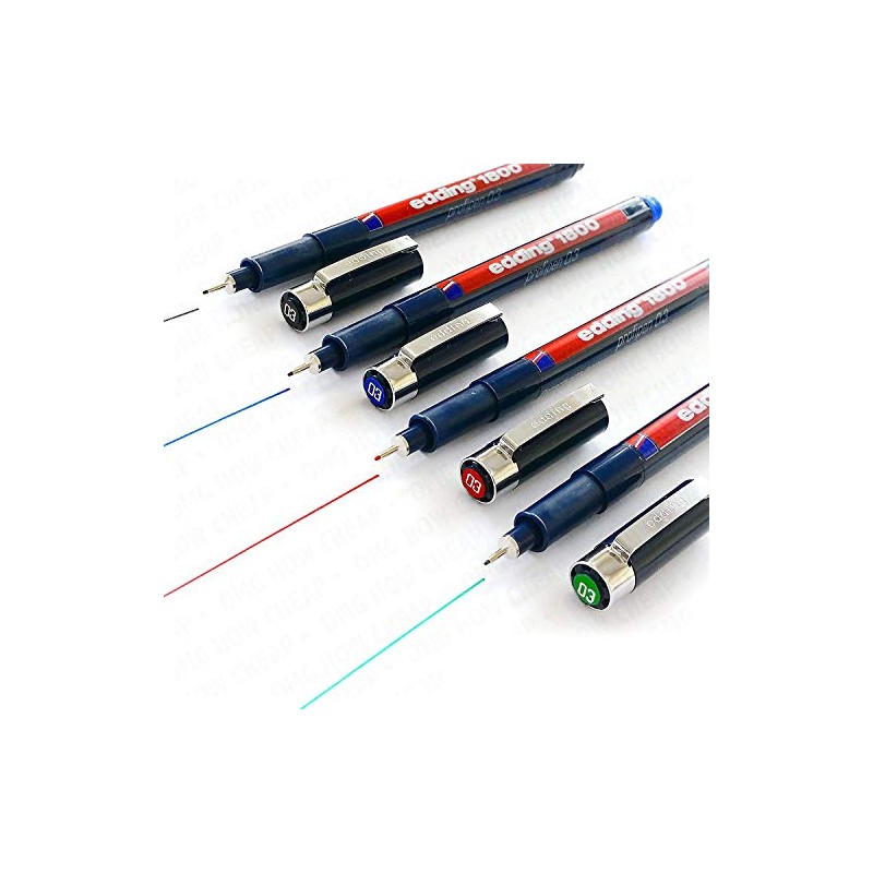 edding 1800 Profipen Pigment Liner Drawing Pen - 0.7mm -