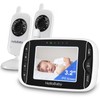 HelloBaby Baby Monitor with 2 Cameras, Baby Monitor No WiFi,