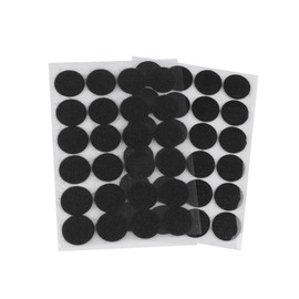 cyclingcolors Tondini Adesivi Tondo Adesivo Tondo Punti Autoadesivi Gancio Anello Nastro Puntini per Decorazioni da Parete Foto Oggetti Fai da te Artigianato 24 coppie 25mm, nero