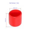 Ohamtes 5PCS ID26mm(1-1/32") red PVC rubber end caps, vinyl flexible
