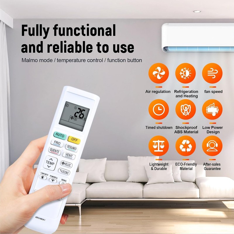 New Backlight Replacement for Daikin Air Conditioner Remote Control ARC480A1