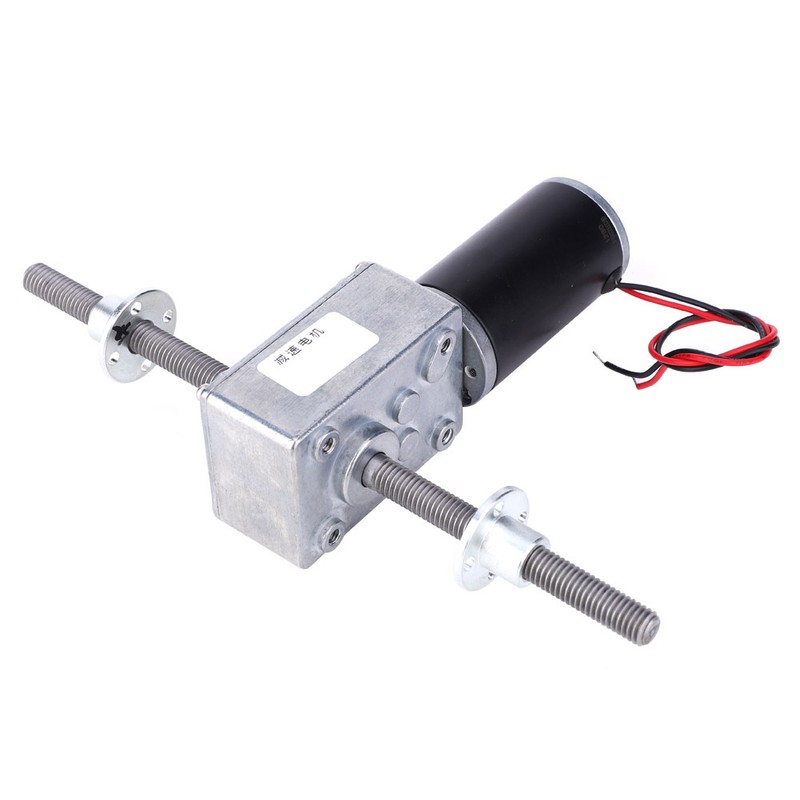 Worm Gear Motor Double Shaft Coaxial M8 Thread Speed Reduction