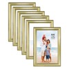Langdon House 4x6 Picture Frames Set (Gold, 6 Pack) Distinguished