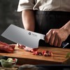 FINTISO Cleaver Knife 7 In, Kitchen Butcher Knife with G10