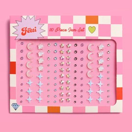 xo, Fetti Celestial Face Eye Gems - 110 pcs. | Astrology Bachelorette Face Stickers, Birthday Rhinestone Accessory, Concert Party Decorations, Zodiac Rave Supplies