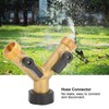 G3/4 Female Thread Connector Brass Ball Valve Hose 3‑Way Connector