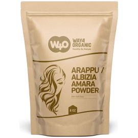 Arappu/Albizia Amara Powder 8 Oz, Natural Shampoo & Conditioner for hair repair, Scalp Care, Haircare, Prevents Dandruff, Damaged Hair Treatment, Hair Growth Products Both for Men & Women -Way4Organic