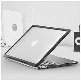 BYCeKe Ultimate Matte Protection Case for MacBook Air 13 inch M1 2022-2018 A2337 A2179 A1932 Matte Soft Anti-Scratch Microfiber Military Grade Shockproof for Mac Air M1 Case&Keyboard Skin,Translucent