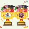 (Kids Vision) DIY Graduation/Completion Trophy Making Set for 5 / (키즈비전)DIY 졸업 수료 트로피 만들기 5인세트
